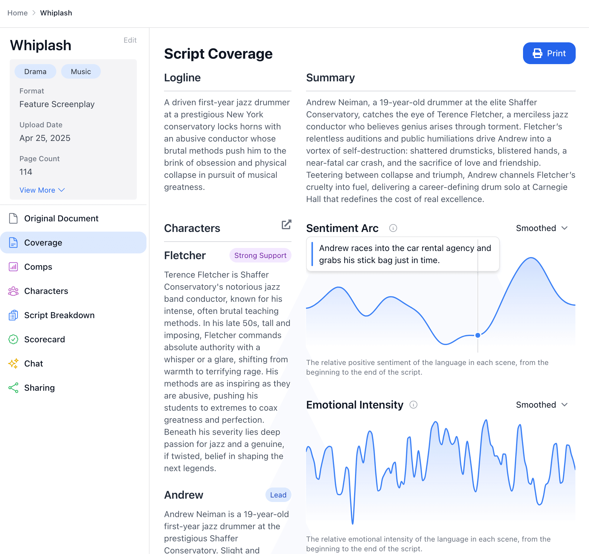 AI-powered film analysis tools